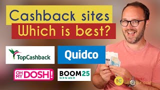 Best cashback sites TopCashback vs Quidco vs OhMyDosh vs Boom25 [upl. by Coryden]