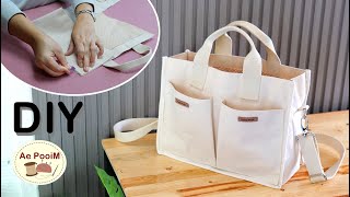 How to make a tote bag with a shoulder strap [upl. by Osber]