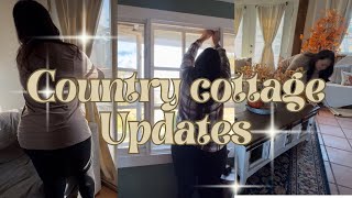 ✨ COZY COUNTRY COTTAGE UPDATES  LIVINGROOM amp KITCHEN [upl. by Omidyar]