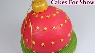 Making a Bauble Cake [upl. by Land]