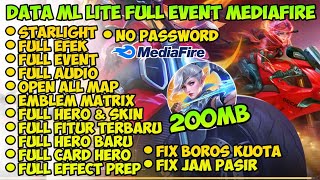 Data ML Lite Full Event 200Mb Terbaru Patch Suyuo  Ml Lite  Cara Mengatasi Lag Mobile legends [upl. by Wilie]