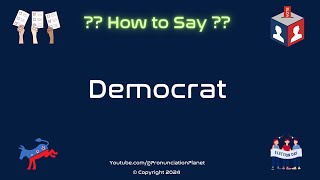 How to Pronounce Democrat Correctly in English  How to Say Democrat in English [upl. by Cordova]