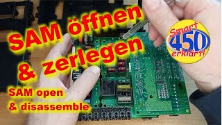 Smart fortwo 450 Roadster 452 SAM zerlegen öffnen open disassemble Steuereinheit Steuergerät [upl. by Enahpets]