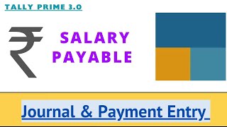 How To Do Salary Payable Entry in Tally Prime  Salary Payment Entry in Tally Prime  Salary Expense [upl. by Alleahcim]