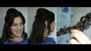 HOTD  16 Bardot inspired hair tutorial 60s inspired bouffant howto  Vintagious [upl. by Durer]