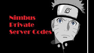 Shindo Life  Nimbus Private Server Codes [upl. by Eduino360]