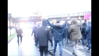 VfL Bochum FanMarsch in Bielefeld  Fan Perspektive Mitten drin [upl. by Airliah]