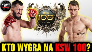 KSW 100 KHALIDOV vs BARTOSIŃSKI  TYPOWANIE wszystkich POJEDYNKÓW [upl. by Olympie329]