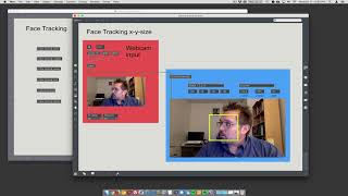 MaxMSP  FaceTrackingxysize [upl. by Atokad]