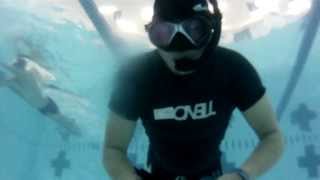 3 Minutes static apnea breath holding training [upl. by Ochs]