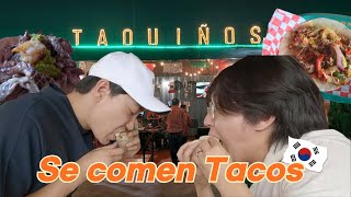 Cómo comen los Coreanos los tacos [upl. by Aytida431]