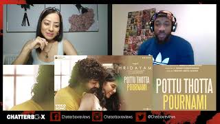 Pottu Thotta Pournami  Hridayam  Pranav Kalyani Hesham SONG REACTION  CHATTERBOX [upl. by Lavona]