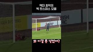 이걸 못넣어 역대급 아쉬운 축구 Miss들gif [upl. by Asseram]