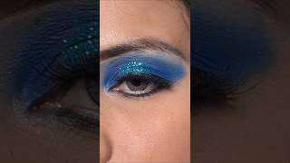 Blue eye makeup look youtubeshortsmakeuptutorialblueeyemakeupmakeuptreanding [upl. by Desirae]