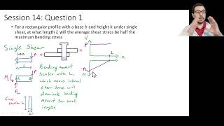 Calculating the Length of a Cantilevered Bending Beam Equivalent to Single Shear [upl. by Leur]