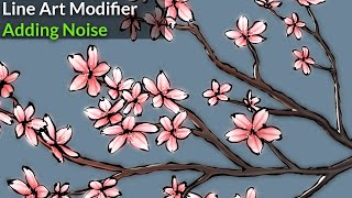 Add noise to Line Art Modifier strokes  Blender Secrets [upl. by Ettezil217]