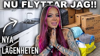 NU FLYTTAR JAG IN I NYA LÄGENHETEN FLYTTTVLOGG 2 [upl. by Lilas102]