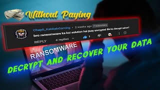 How to Decrypt Ransomware Attack Encrypted files Recover Encrypted Data  Easiest Method [upl. by Filia]