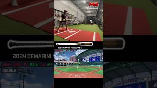 HOT BBCOR BAT ALERT 2024 Demarinin Voodoo One gets NEW Exit Velo amp Distance PRs in 5 Swings [upl. by Medina]