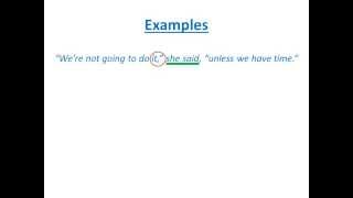 Direct Speech Punctuation  Quoted Speech  Grammar [upl. by Pattani361]