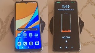 Redmi 9C wireless charging test  Does Redmi 9C support wireless charging [upl. by Ezana834]