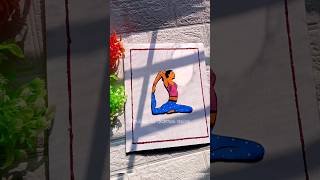 College Project Work 🧘‍♀️ science trending project yoga short youtubeshorts [upl. by Celle]