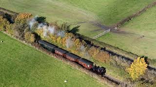 Welshpool amp Llanfair Light Railway  Autumn Time  Drone Video [upl. by Ernesto]