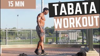 15 MIN  EPIC TABATA Workout  Dumbbell Workout  TABATA HIIT Workout [upl. by Esiuolyram678]