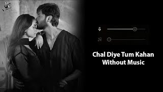 Chal Diye Tum Kahan Without Music Vocals Only  Raffey Anwar  Kabhi Main Kabhi Tum  Now Vocals [upl. by Mima703]