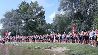 Old Lake Man rövid távú Triatlon verseny  szívdobogásra úszás rajt [upl. by Dranoc]