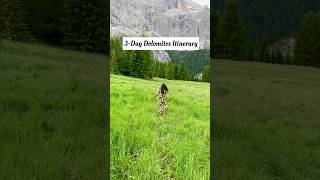 3Day Dolomites itinerary travel nature trending mountains dolomite italy viralvideo trip [upl. by Woody]