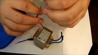 como hacer un transformador de 220V a 12V [upl. by Hebert]