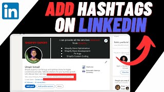 How To Add Hashtags On Linkedin Profile  Quick amp Easy [upl. by Bonnee]