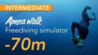 Apnea walk  Freediving simulator 70m [upl. by Snahc]