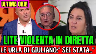 SHOCK CASO PAGANELLI LITE VIOLENTA IN DIRETTA LE URLA DI GIULIANOquot SEI TU CHE LHAIquot [upl. by Annatsirhc364]