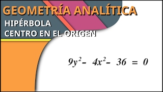 Hipérbola  Horizontal  Centro origen SimpleAlgebra1 [upl. by Morice]