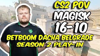 CS2 POV  Falcons Magisk 1610 vs 9z Dust2 BetBoom Dacha Belgrade Season 2 Playin [upl. by Irianat350]