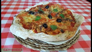 MASA DE PIZZA CASERA SIN AMASAR LA AUTÉNTICA PIZZA ITALIANA [upl. by Siffre]