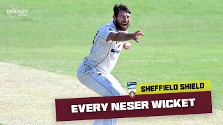 Nesers careerbest 40 wickets wins Player of the Season  Sheffield Shield 202223 [upl. by Oirrad477]