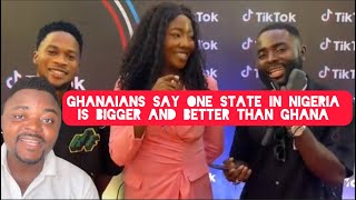 This Ghanaians visiting Nigeria for the First time Say One State in Nigeria is Better than Ghana [upl. by Anrym452]