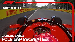 Carlos Sainz Mexcio 2024 Pole Lap Recreation  Assetto Corsa [upl. by Fanchie]