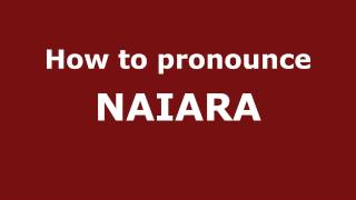 How to Pronounce NAIARA in Spanish  PronounceNamescom [upl. by Entirb975]