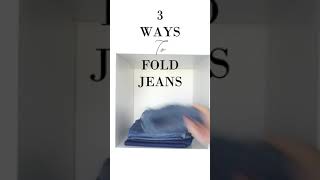 How to Fold Fold Jeans to Save Space and keep Organised Youtubeshorts Shorts [upl. by Graubert614]