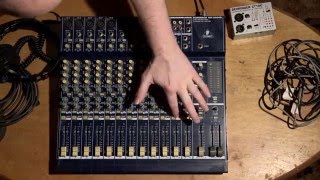 How to Use an Audio Mixer Board Tutorial Mixing [upl. by Gustie813]