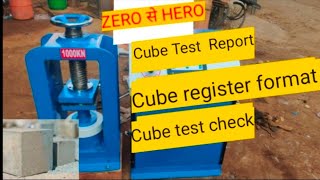 Cube Test  Cube Test Report  Cube test me Zero to Hero  Cube Test Register Format [upl. by Parish]