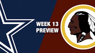 Cowboys vs Redskins Preview Week 13  NFL [upl. by Raouf]