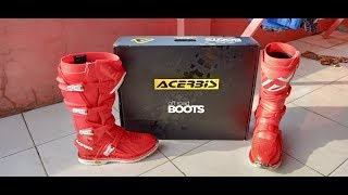 UNBOXING amp REVIEW ACERBIS X MOVE SEPATU BOOTS OFF ROAD TRAIL TRABAS MOTOCROSS [upl. by Hadihsar]