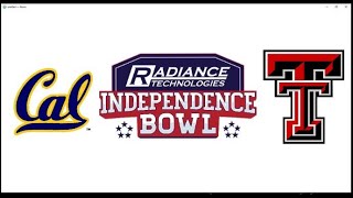 Independence Bowl Cal vs Texas Tech [upl. by Yhcir]