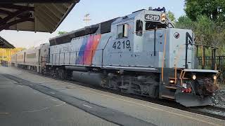 Train 853 Westbound With NJTR 4219  Netcong NJ  October 11 2024 [upl. by Toma407]