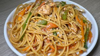 Make Restaurant style chow min at home  street food recipes  authentic chow min recipe food [upl. by Silletram]